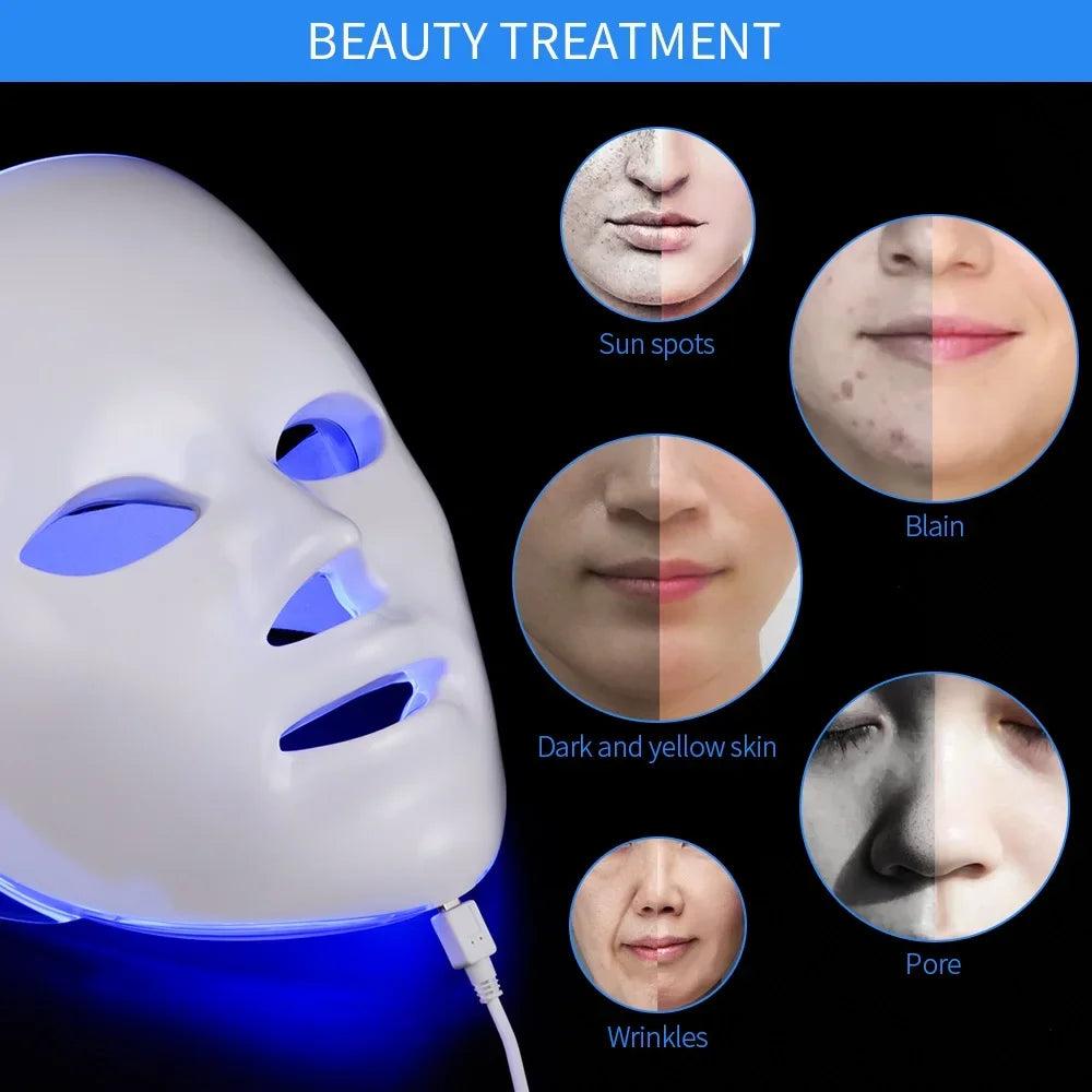 AuraSkin LED Face Mask - Professional Red Light Therapy at Home