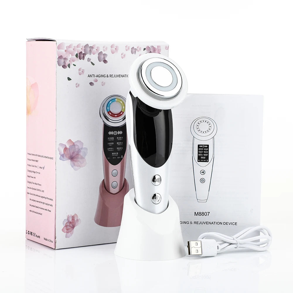AuraSkin EMS Face Massager - USB Rechargeable Skincare Device Canada