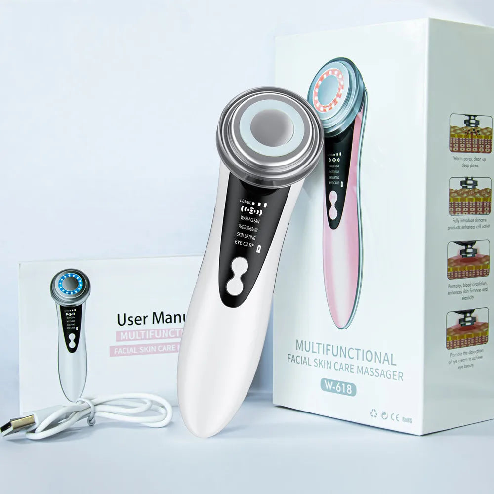 AuraSkin 7-in-1 Facial Device Purple - Safe for All Skin Types