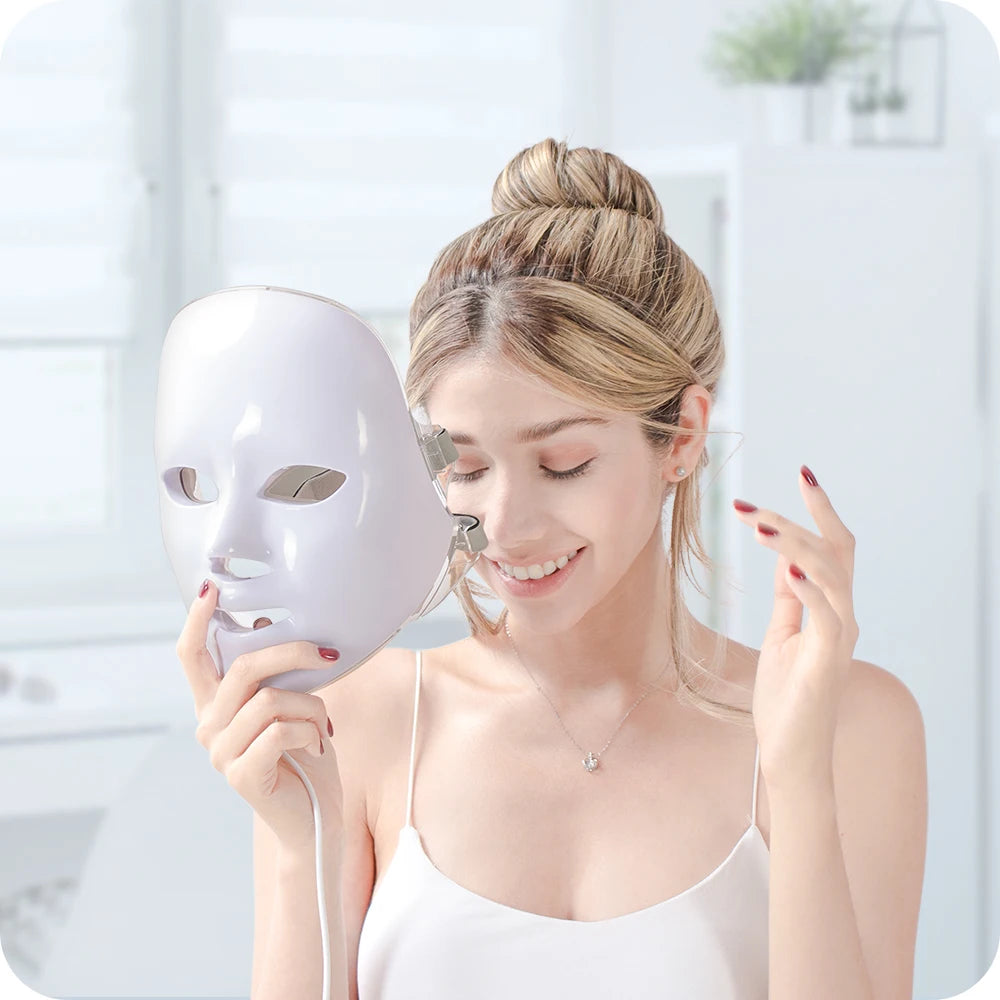 AuraSkin LED Light Therapy Mask - Safe for All Skin Types
